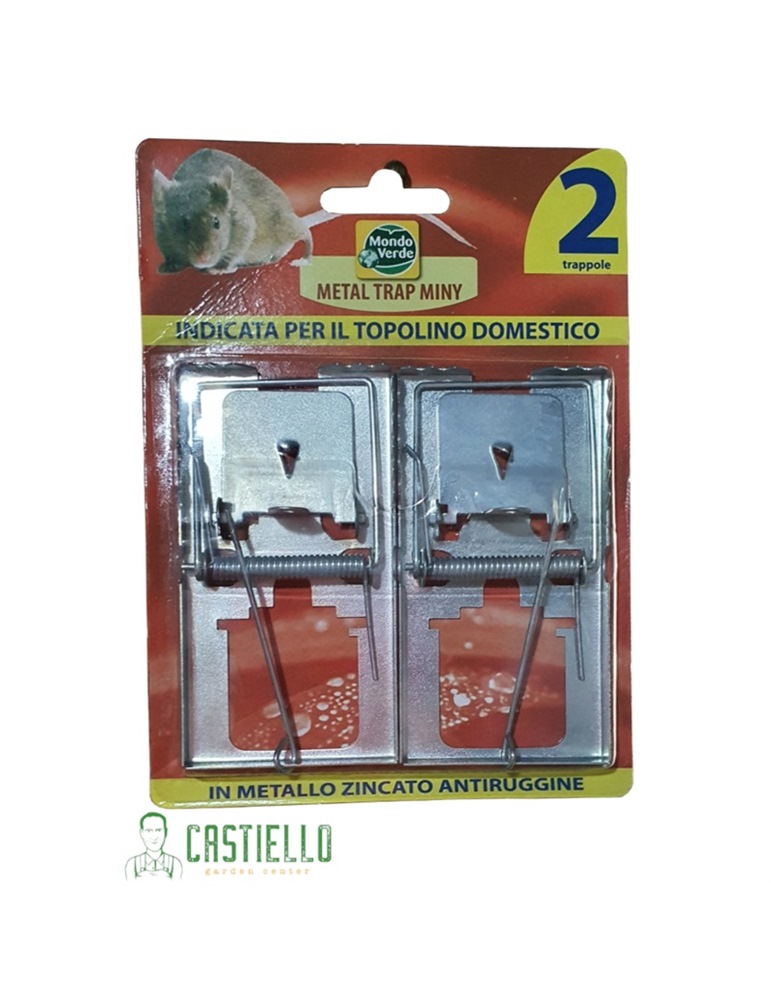 Trappola in metallo per topi pz 2