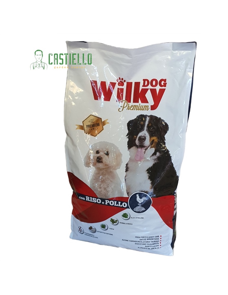 Wilky Dog croccantini pollo e riso kg3 premium Wilky Dog croccantini pollo e riso kg3 premium