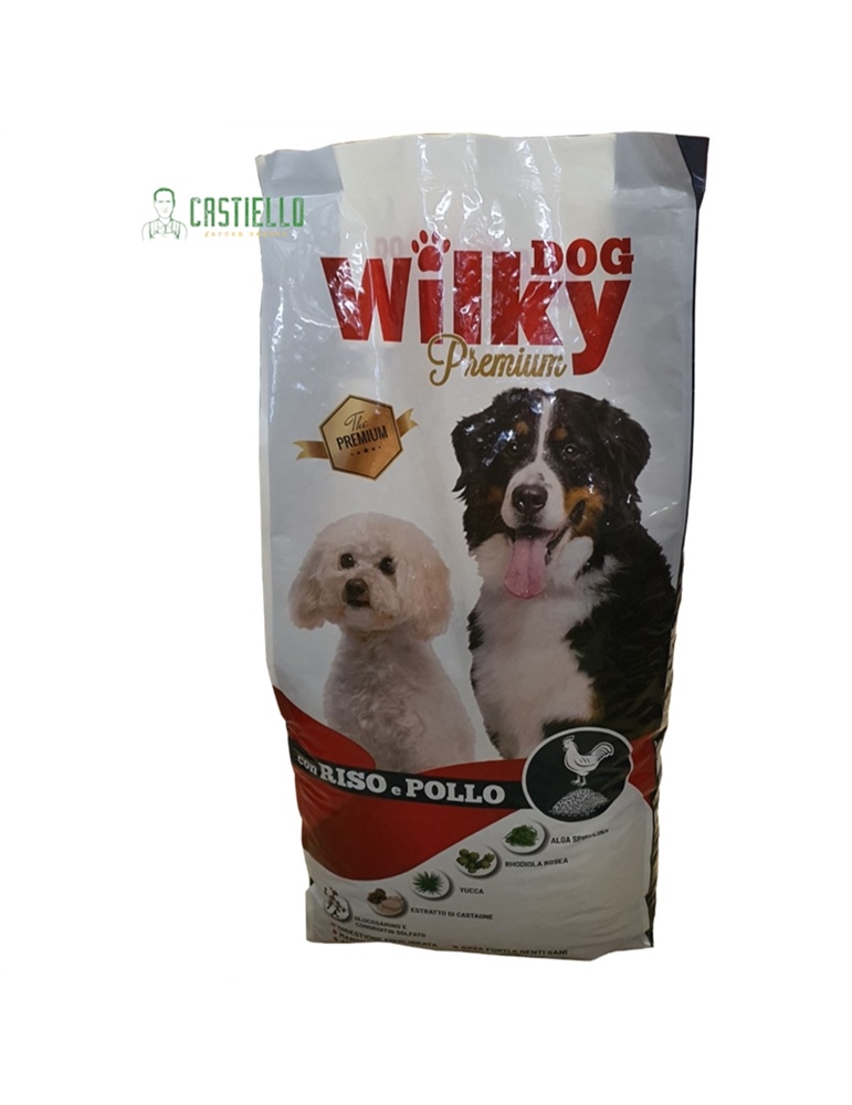 Wilky Dog croccantini pollo e riso kg15 premium Wilky Dog croccantini pollo e riso kg15 premium
