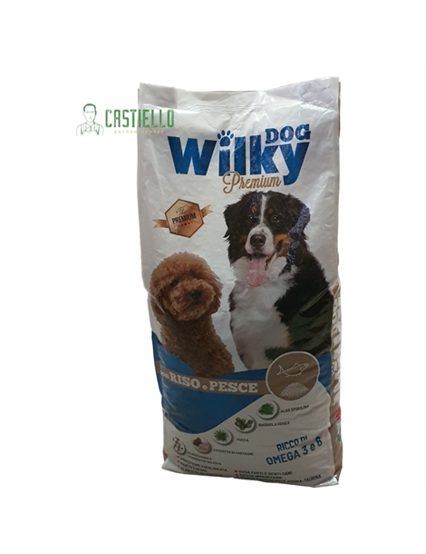 Wilky Dog pesce e riso kg15 premium