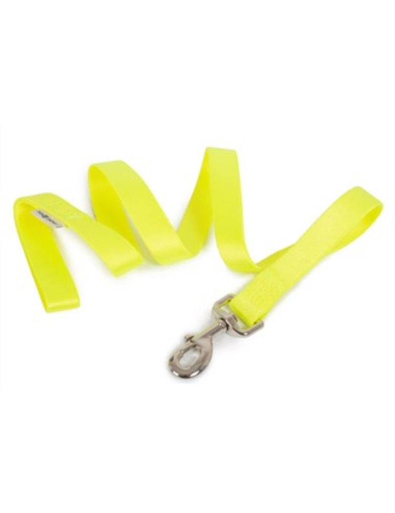 Guinzaglio in nylon per cani giallo fluo 15mmx120cm