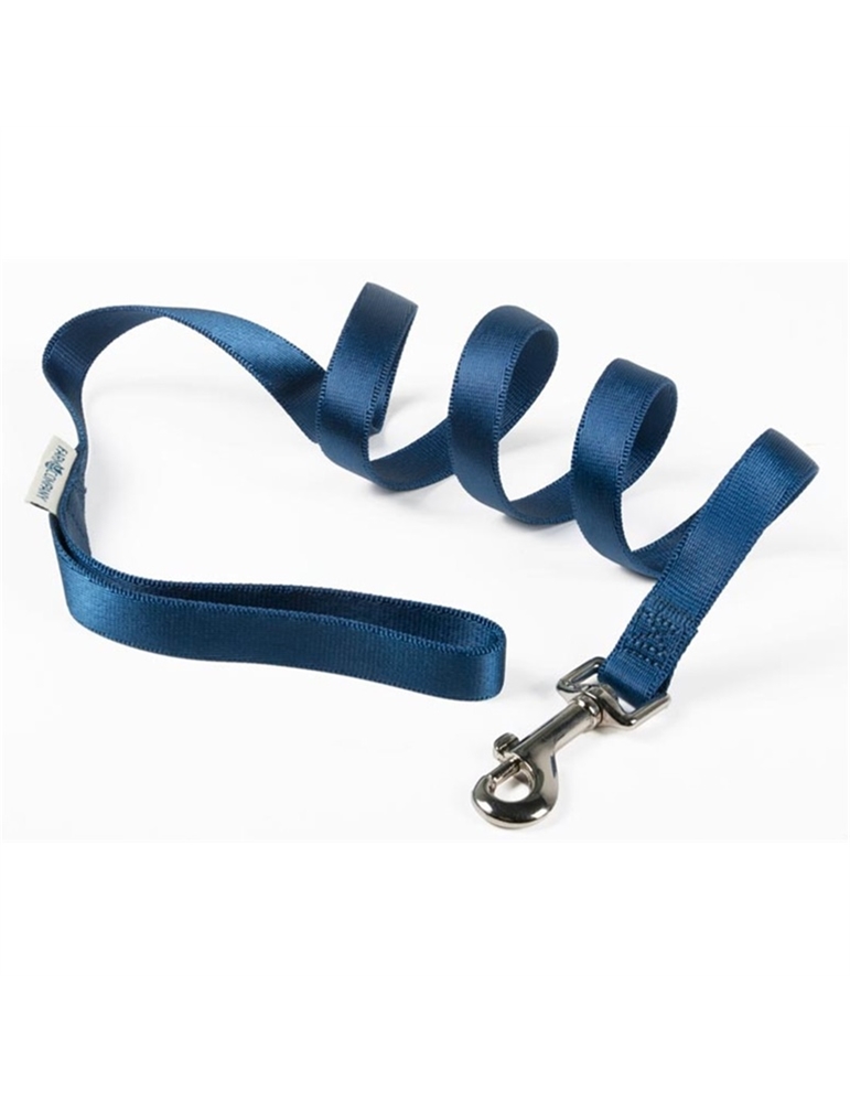 Guinzaglio in nylon per cani blu navy 15mmx120cm