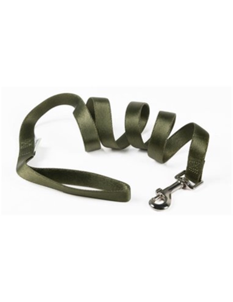 Guinzaglio in nylon per cani verde militare 15mmx120cm