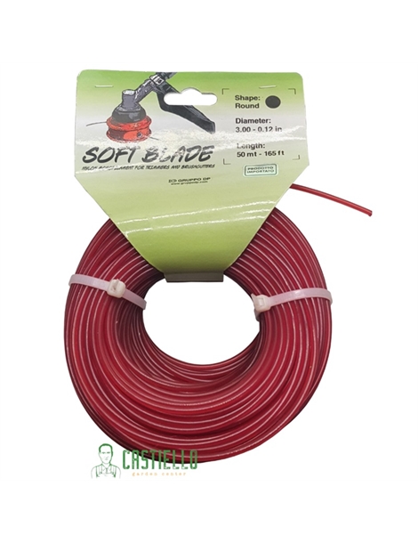Filo decespugliatore soft blade mt50 mm3 rotondo rosso