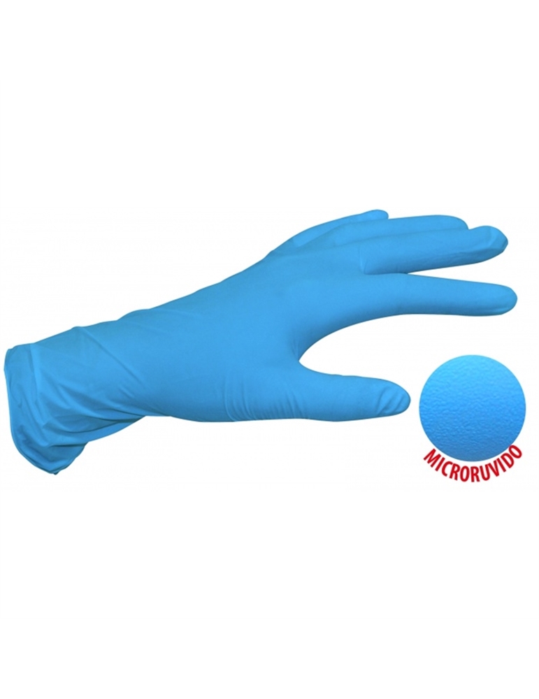 Guanti in nitrile monouso tg. L saratoga
