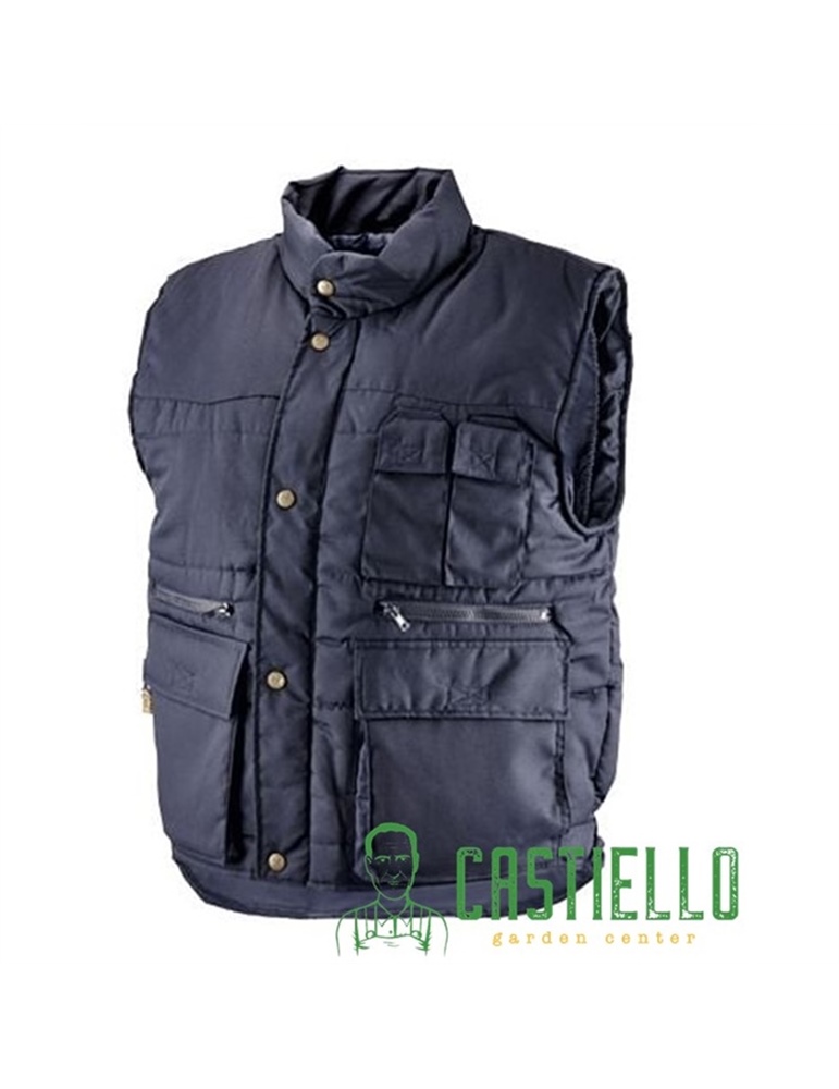 Gilet annecy multitasche cotone/poly blu tg.L