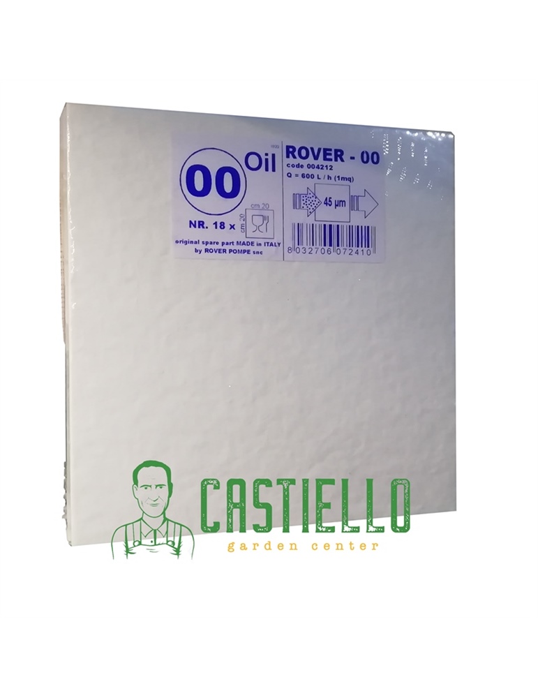 Cartoni filtranti V 00 olio cm20x20 rover