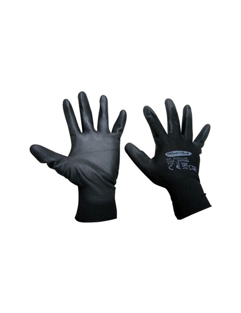 Guanto eco lite tg.11 poliestere e poliuretano Neri