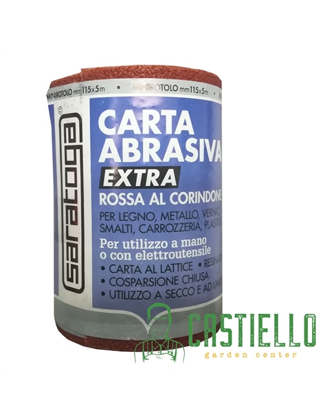 saratoga carta abrasiva grana 40 cod a barre 8005860875104