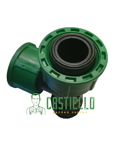 Collettore modulare a tee con ghiere FFM 1pollice