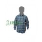 Camicia flanella scozzese tg. L Neri