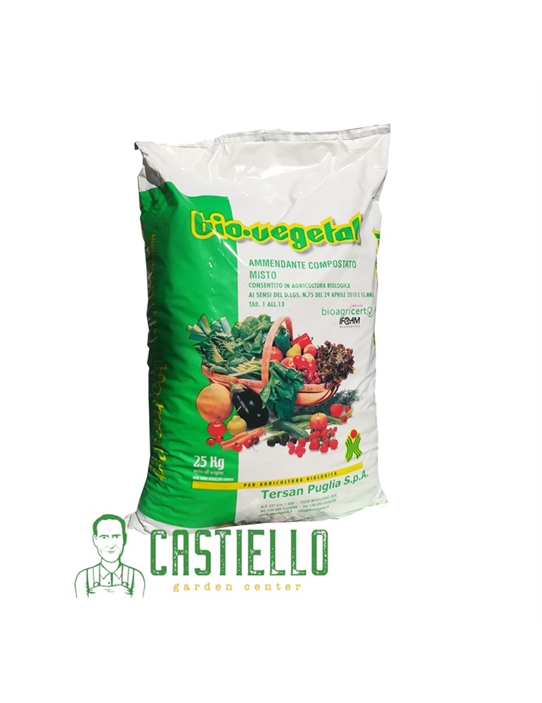 Concime BioVegetal 25 kg biologico pellettato Concime BioVegetal 25 kg biologico pellettato