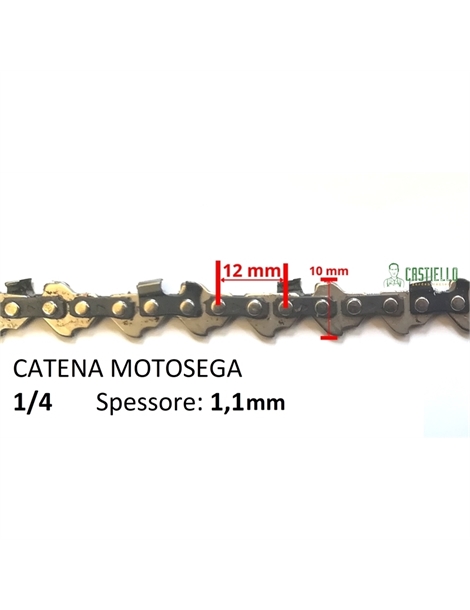 Catena per motosega 1/4 1,1mm