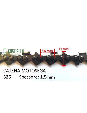 CATENA MOTOSEGA 325 spessore 1,5mm