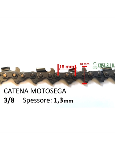 Catena Motosega 3/8 spessore: 13mm