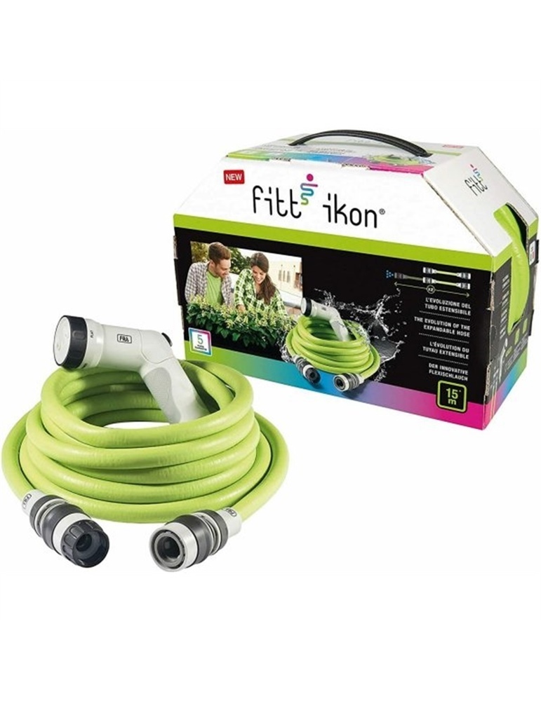 Tubo estensibile ikon 15mt colore verde chiaro - [8011963782423]