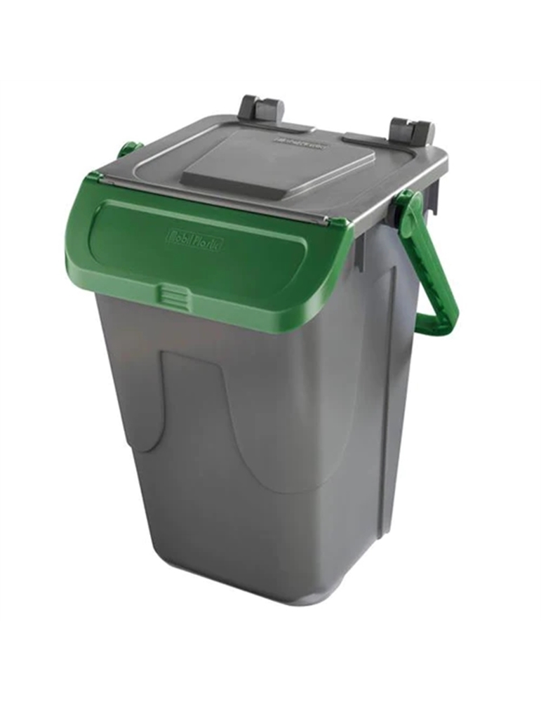 Bidoncino raccolta differenziata ecology 35lt grigio-verde