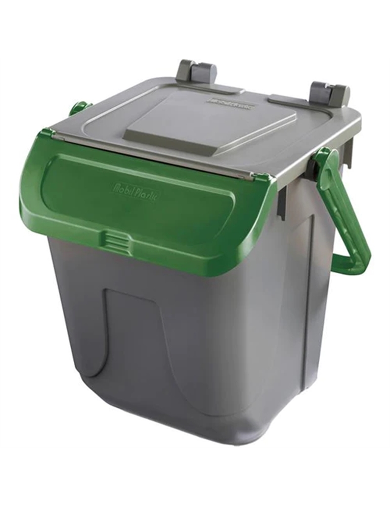 Bidoncino raccolta differenziata ecology 25lt grigio-verde