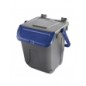 Bidoncino raccolta differenziata ecology 25lt grigio-blu
