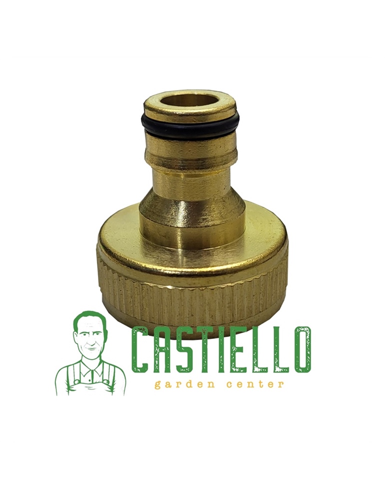 Innesto femmine ottone filettato 1 poli.