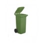 Bidone con ruote raccolta differenziata 120lt verde chiaro
