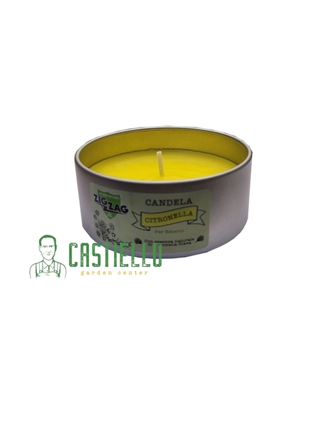 Candela citronella in lattina 9,6cm zig-zag cod.8004235008000