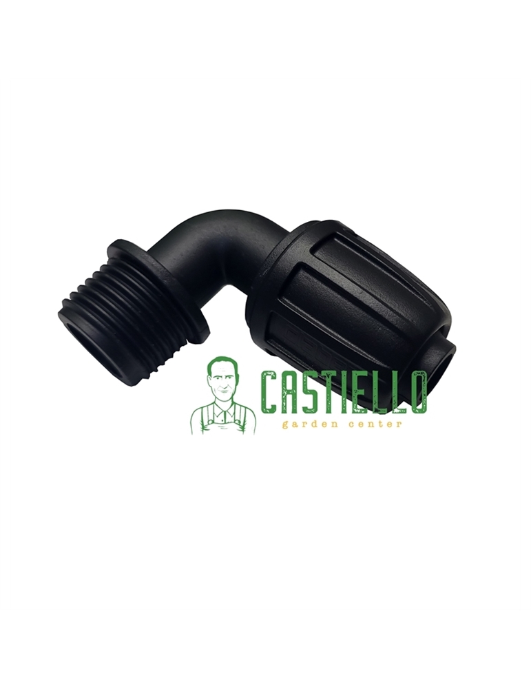 Gomito con filetto maschio 16x1/2 Claber