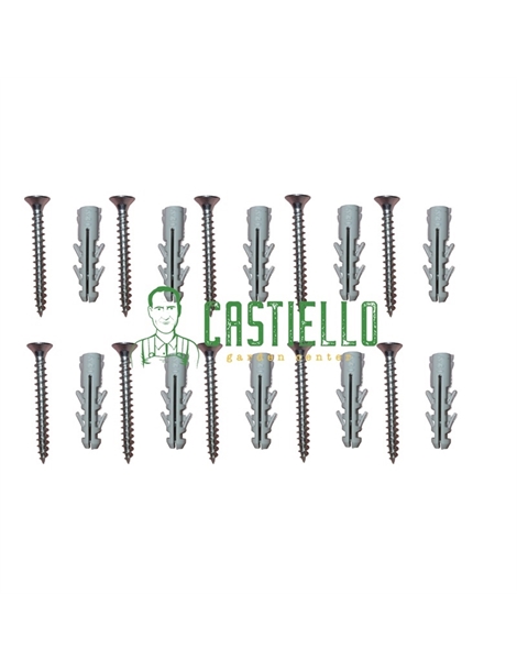 Tasselli d.mm6  pz10 con vite  BS6V cod. 8015235570428