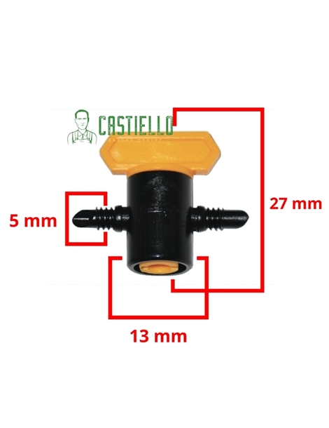 Rubinetti Iris p/tubo 3/16 mm4/6 bl pz 5