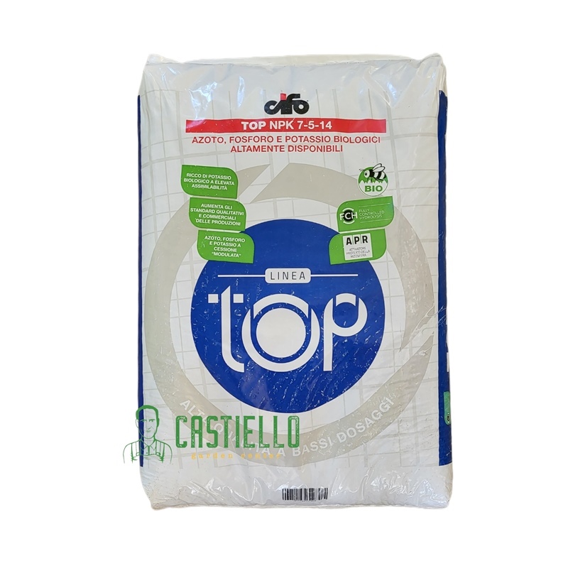 Top NPK 7-5-14 Concime Bio 25kg Cifo