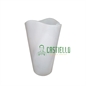 Vaso luminoso bianco resina per esterno