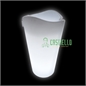 Vaso luminoso bianco resina per esterno