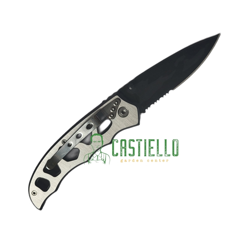 Coltello tasca 20cm manico acciaio