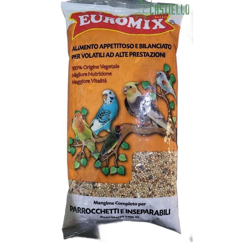 Euromix alimento per parrocchetti e inseparabili Kg1