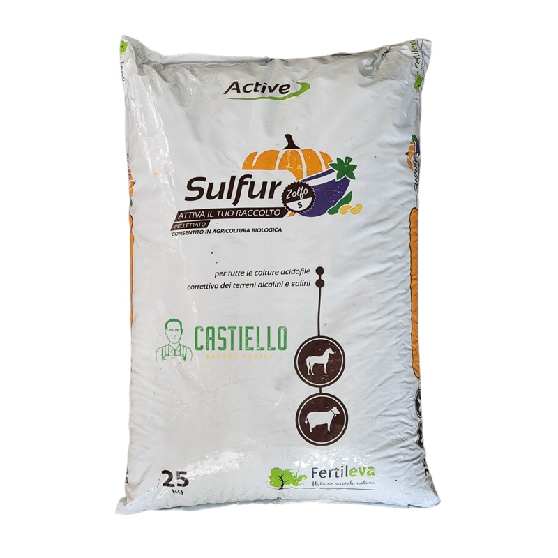 Sulfur correttivo pellettato a base di zolfo kg25 Sulfur correttivo pellettato a base di zolfo kg25