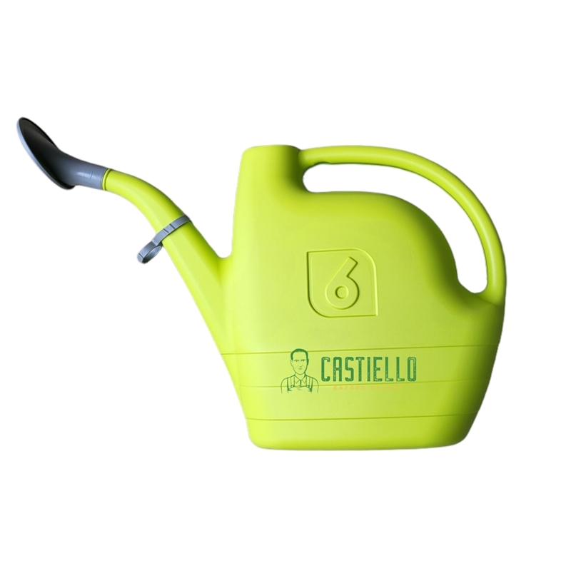 Annaffiatoio in plastica 6 lt con rosetta lime