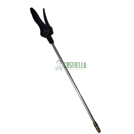 Lancia con impugnatura in plastica nbr alluminio e ottone 42cm